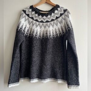 Vintage Fair Isle Cozy Knit Sweater Size Large | Coastal, Academia, Cozy Cabin